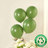 50 Pack Matte Pastel Dusty Sage Green Biodegradable Balloons 12inch, Round Eco-friendly