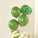 50 Pack Matte Pastel Dusty Sage Green Biodegradable Balloons 12inch, Round Eco-friendly