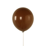 50 Pack Matte Pastel Cinnamon Brown Biodegradable Balloons 12inch, Round Eco-friendly#whtbkgd