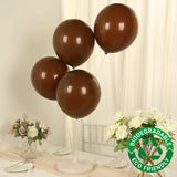 50 Pack Matte Pastel Cinnamon Brown Biodegradable Balloons 12inch, Round Eco-friendly