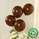 50 Pack Matte Pastel Cinnamon Brown Biodegradable Balloons 12inch, Round Eco-friendly