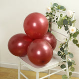 50 Pack Matte Pastel Burgundy Biodegradable Balloons 12inch, Round Eco-friendly