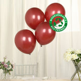 50 Pack Matte Pastel Burgundy Biodegradable Balloons 12inch, Round Eco-friendly