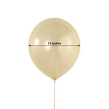 50 Pack Matte Pastel Cream Biodegradable Balloons 12inch, Round Eco-friendly