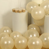 50 Pack Matte Pastel Cream Biodegradable Balloons 12inch, Round Eco-friendly