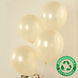 50 Pack Matte Pastel Cream Biodegradable Balloons 12inch, Round Eco-friendly