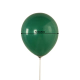 50 Pack Matte Pastel Hunter Emerald Green Biodegradable Balloons 12inch, Round Eco-friendly