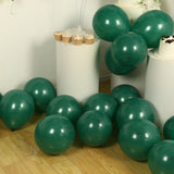 50 Pack Matte Pastel Hunter Emerald Green Biodegradable Balloons 12inch, Round Eco-friendly