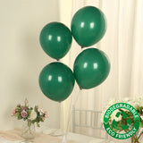 50 Pack Matte Pastel Hunter Emerald Green Biodegradable Balloons 12inch, Round Eco-friendly