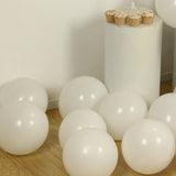 50 Pack Matte Pastel Off White Biodegradable Balloons 12inch, Round Eco-friendly