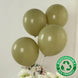 50 Pack Matte Pastel Olive Green Biodegradable Balloons 12inch, Round Eco-friendly