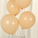 50 Pack Matte Pastel Peach Biodegradable Balloons 12inch, Round Eco-friendly