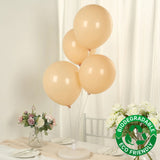 50 Pack Matte Pastel Peach Biodegradable Balloons 12inch, Round Eco-friendly