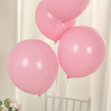 50 Pack Matte Pastel Pink Biodegradable Balloons 12inch, Round Eco-friendly