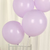 50 Pack Matte Pastel Purple Biodegradable Balloons 12inch, Round Eco-friendly