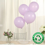 50 Pack Matte Pastel Purple Biodegradable Balloons 12inch, Round Eco-friendly