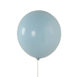 10 Pack Matte Pastel Ice Blue Biodegradable Balloons 18", Round Eco-friendly#whtbkgd