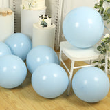 10 Pack Matte Pastel Ice Blue Biodegradable Balloons 18", Round Eco-friendly