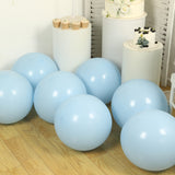 10 Pack Matte Pastel Ice Blue Biodegradable Balloons 18", Round Eco-friendly