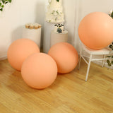 5 Pack Large Matte Pastel Blush Biodegradable Balloons, 36inch Round Eco-friendly