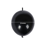 10-inch black balloon on a white background