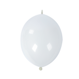 White balloon on a plain background