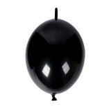 Black balloon on a plain white background