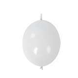 White round balloon on a plain background