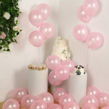 50 Pack Blush Biodegradable Balloons, Thickened Extra Strong Eco-friendly Latex Helium