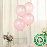 50 Pack Blush Biodegradable Balloons, Thickened Extra Strong Eco-friendly Latex Helium