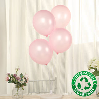 <h3 style="margin-left:0px;"><strong>Radiant Pearl Blush Biodegradable Balloons</strong>