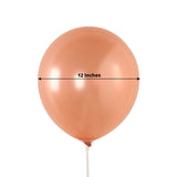 50 Pack Rose Gold Biodegradable Balloons, 12 Thickened Extra Strong Eco-friendly Latex