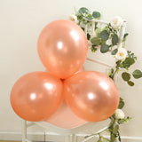 50 Pack Rose Gold Biodegradable Balloons, 12 Thickened Extra Strong Eco-friendly Latex