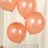 50 Pack Rose Gold Biodegradable Balloons, 12 Thickened Extra Strong Eco-friendly Latex