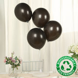 50 Pack Black Biodegradable Balloons, 12Thickened Extra Strong Eco-friendly Latex