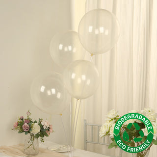 <h3 style="margin-left:0px;"><strong>Radiant Pearl Clear Biodegradable Balloons</strong>