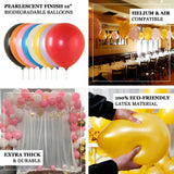 50 Pack Gold Biodegradable Balloons, Thickened Extra Strong Eco-friendly Latex Helium