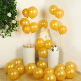 50 Pack Gold Biodegradable Balloons, Thickened Extra Strong Eco-friendly Latex Helium Party Ball