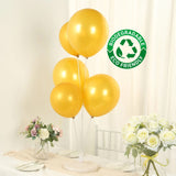 50 Pack Gold Biodegradable Balloons, Thickened Extra Strong Eco-friendly Latex Helium Party Ball