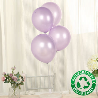 <h3 style="margin-left:0px;"><strong>Radiant Pearl Lavender Biodegradable Balloons</strong>