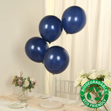 50 Pack Navy Blue Biodegradable Balloons, 12inch Thickened Extra Strong Eco-friendly Latex Helium