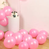 50 Pack Pink Biodegradable Balloons, 12 Thickened Extra Strong Eco-friendly Latex