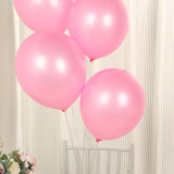 50 Pack Pink Biodegradable Balloons, 12 Thickened Extra Strong Eco-friendly Latex