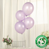 50 Pack Purple Biodegradable Balloons, Thickened Extra Strong Eco-friendly Latex Helium