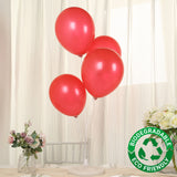 50 Pack Red Biodegradable Balloons, Thickened Extra Strong Eco-friendly Latex Helium