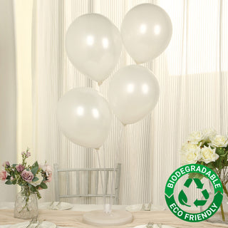 <h3 style="margin-left:0px;"><strong>Radiant Pearl White Biodegradable Balloons</strong>