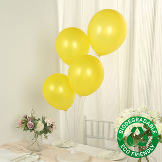 <h3 style="margin-left:0px;"><strong>Radiant Pearl Yellow Biodegradable Balloons</strong>