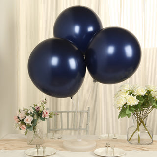 <h3 style="margin-left:0px;"><strong>Radiant Pearl Navy Blue Biodegradable Balloons</strong>