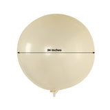 5 Pack Large Clear Biodegradable Balloons, 36" Thickened Extra Strong Eco-friendly Latex Helium