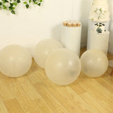 5 Pack Large Clear Biodegradable Balloons, 36" Thickened Extra Strong Eco-friendly Latex Helium